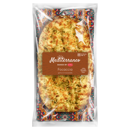 Boboli Mediterraneo Focaccia Garlic & Mozzarella 2 x 150 g