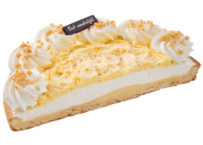 Bananenvlaai half