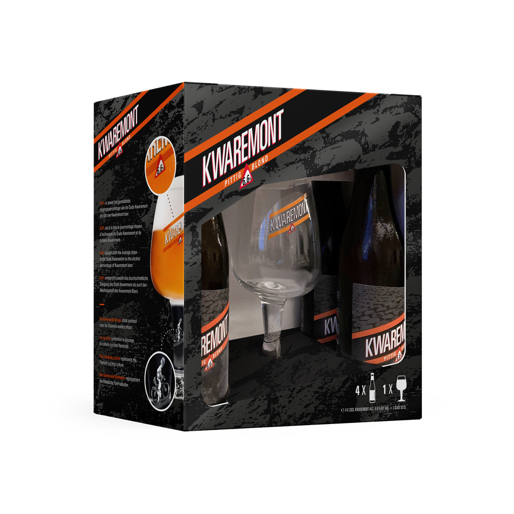 4-pack met glas
