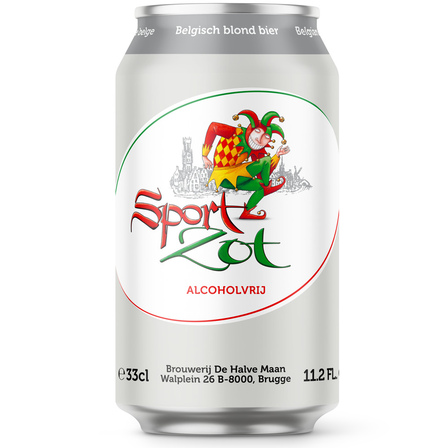 Sportzot Belgisch Bier Alcoholvrij Fles