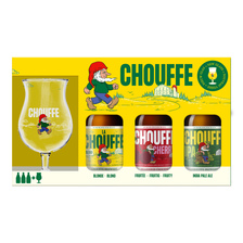 La Chouffe geschenkset 3x33 + glas