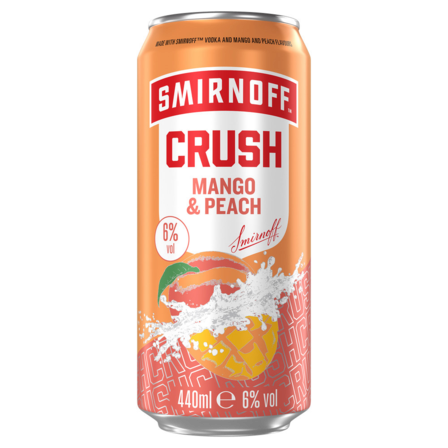 Smirnoff crush mango & peach
