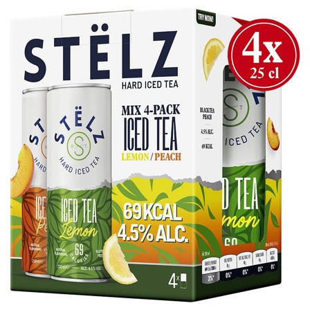 Stelz hard iced tea mix blik