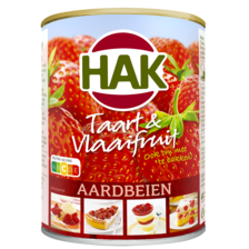 Hak Taart & Vlaaifruit Aardbeien 430 g