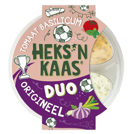 Heks'nkaas duo dip - original en tomaat