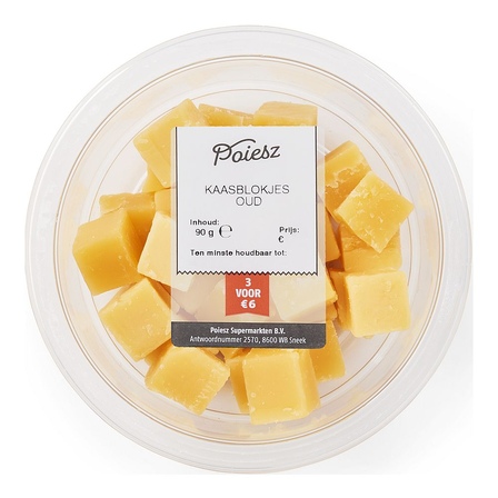 Noord-Hollandse kaasblokjes 48+ oud