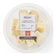 Noord-Hollandse kaasblokjes 50+ tomaat en basilicum