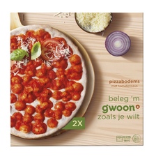 g'woon Mini Pizzabodems met Tomatensaus
