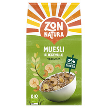 Zonnatura muesli rijk gevuld