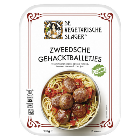 De Vegetarische Slager Zweedse gehacktballetjes