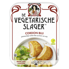 De Vegetarische Slager Cordon blij