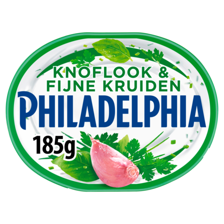 Philadelphia Roomkaas Knoflook & Fijne Kruiden 185 g