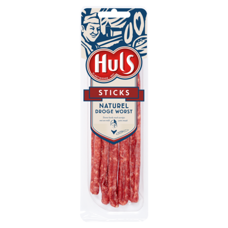 Huls Sticks Naturel Droge Worst 62,5 g