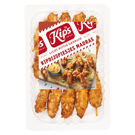 Kips Mini Kipdijspiesjes Madras 160 g