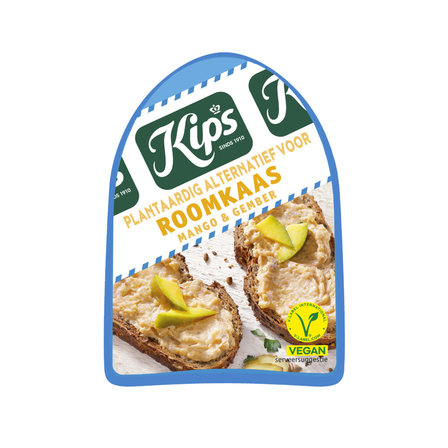 Kips Vegan Roomkaas  Mango Gember