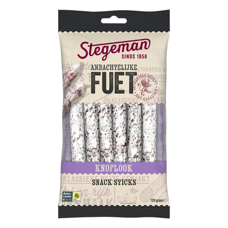 Stegaman fuet sticks knoflook
