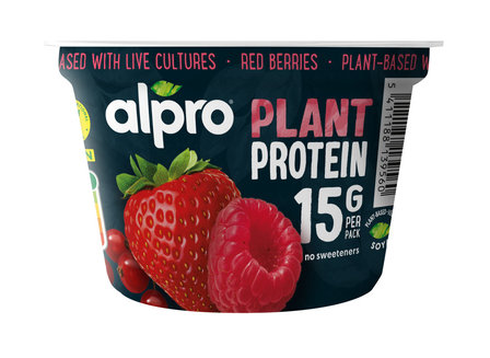 Alpro soya Proteïne Yoghurt  Rode vruchten