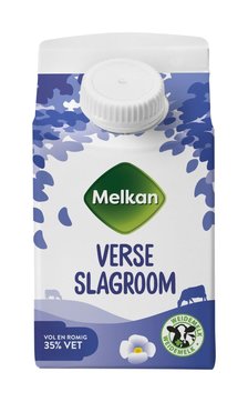 Melkan Verse Slagroom 35% Vet 250 ml