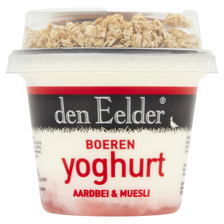 Den Eelder Aardbei yoghurt met muesli
