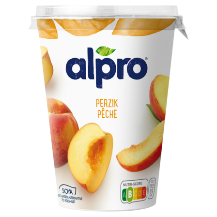 Alpro Plantaardige Variatie op Yoghurt Perzik 500 g