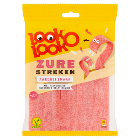 Look-O-Look Zure Streken Aardbei Smaak