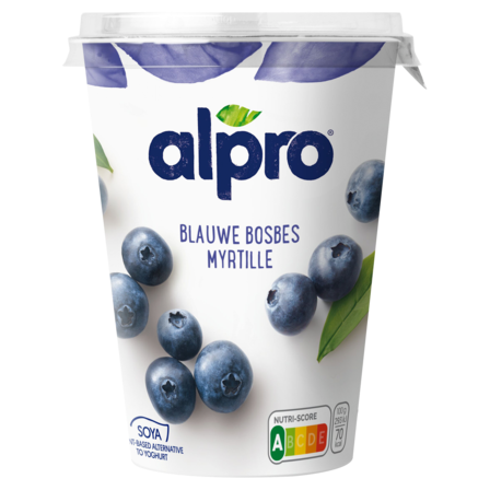 Alpro Plantaardige Variatie op Yoghurt Blauwe Bosbes 500 g