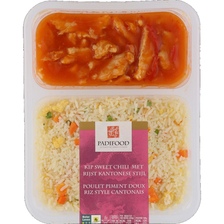 Padifood Kip Sweet Chili met Kantonese Rijst