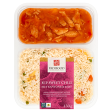 Padifood Kip Sweet Chili met Kantonese Rijst
