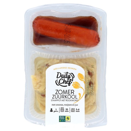 Daily Chef Zomerzuurkool met worst