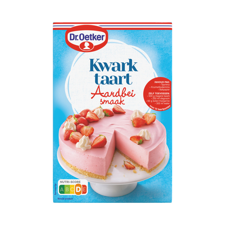 Dr. Oetker Kwarktaart Aardbei Smaak