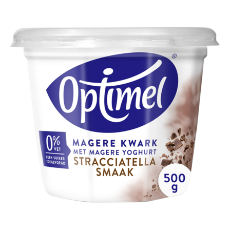 Optimel Magere kwark stracciatella smaak 1 x 500 g