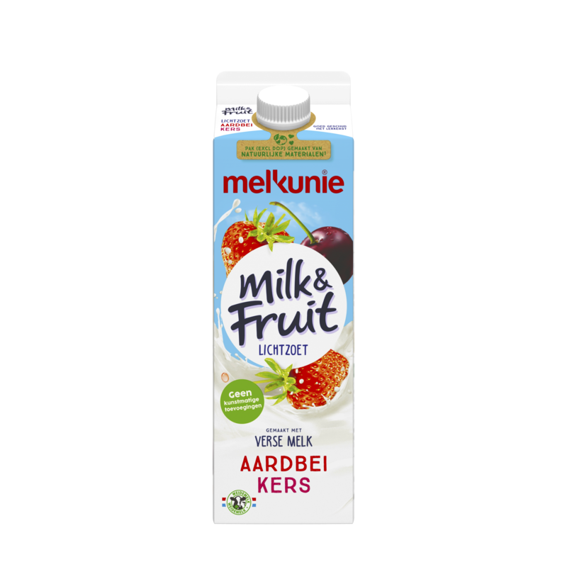 Melkunie Milk & Fruit Lichtzoet Aardbei Kers