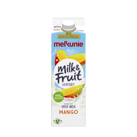 Melkunie Milk & Fruit Lichtzoet Mango 1 L