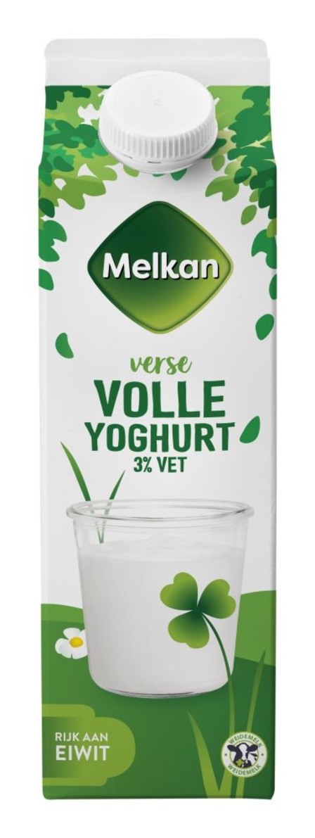 Melkan Verse Volle Yoghurt 3% vet 1 L