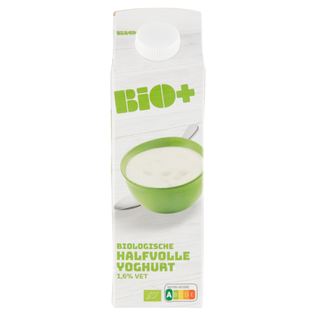 Bio+ Halfvolle Yoghurt 1,6% Vet 1 L