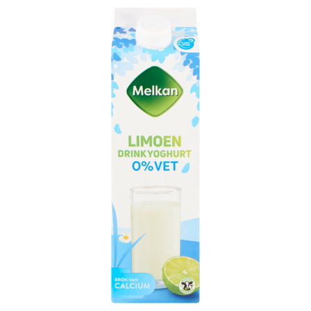 Melkan Limoen Drinkyoghurt 0% Vet 1 L