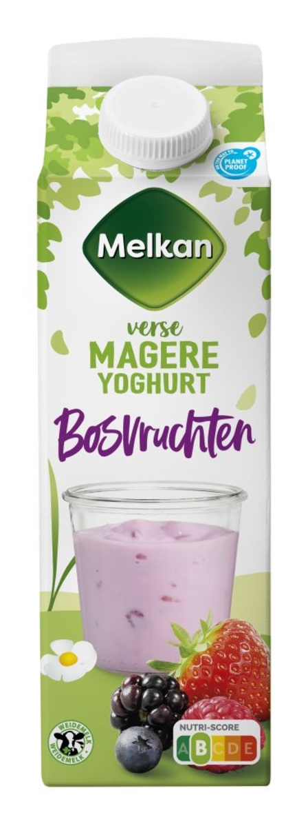 Melkan Verse Magere Yoghurt Bosvruchten 1 L