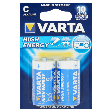 Varta High Energy C 2 Stuks