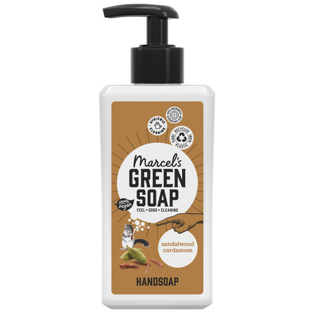 Marcel's Green Soap Handzeep Sandelwood & Cardamom  flacon 250 ml.