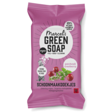 Marcel's Green Soap Clean wipes Patchouli & Cranberries