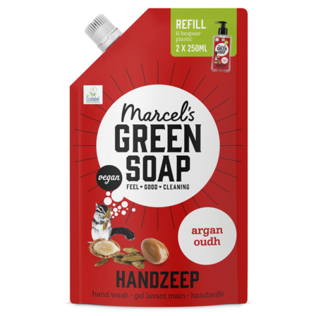 Marcel's Green Soap Handzeep argan nuvulling