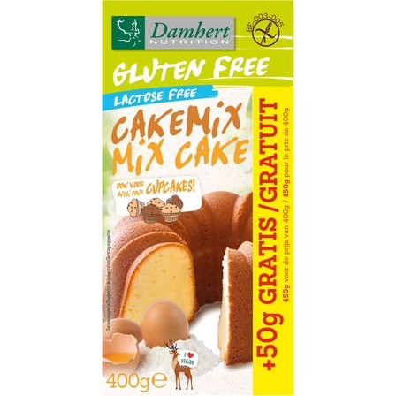 Damhert Cakemix  Gluten- en Lactosevrij