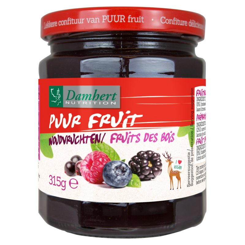 Damhert Woudvrucht Confiture geen toegevoegde suiker