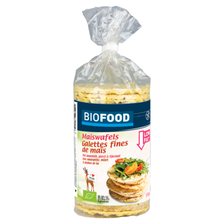 Biofood maiswafel amaranth