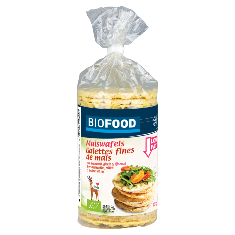 Biofood maiswafel amaranth