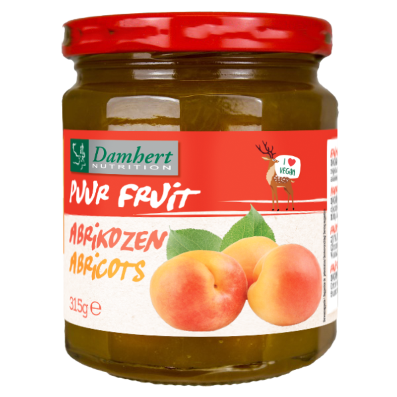 Damhert Abrikozenconfiture puur fruit