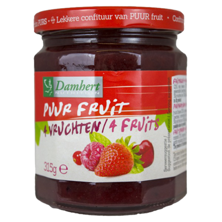 Damhert 4-vruchtenconfiture Puur Fruit
