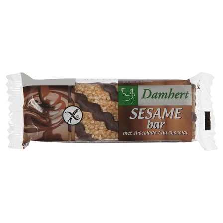 Damhert sesam chocoladebar glutenvrij