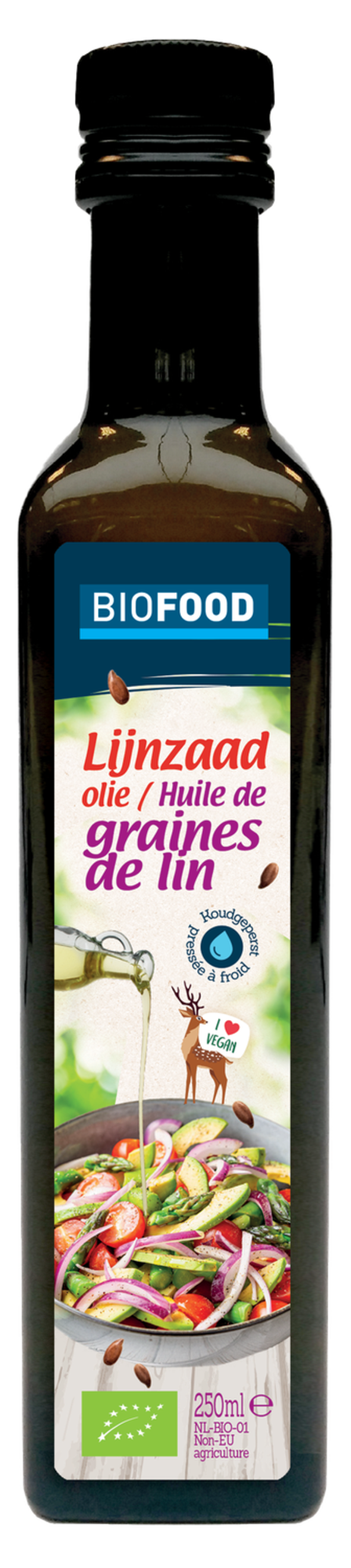Biofood lijnzaadolie koud geperst