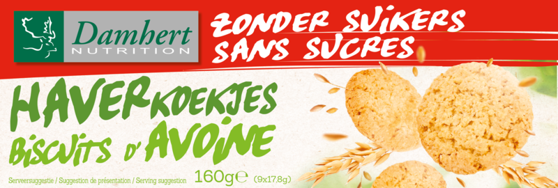 Damhert Haverkoekjes zonder toegevoegde suiker